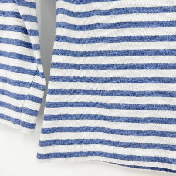 Brandy Melville Quarter Sleeve Striped Top Blouse Nautical Cropped Womens Sz OS - Picture 11 of 11